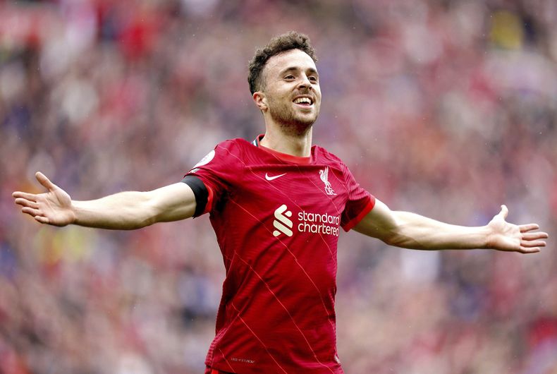ARCHIVO - Diogo Jota del Liverpool en Liverpool, 21 de agosto de 2021. (Mike Egerton/PA vía AP, Archivo)