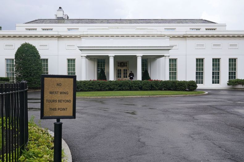 La ala oeste de la Casa Blanca, en Washington, el miércoles 5 de julio de 2023. (AP Foto/Susan Walsh)