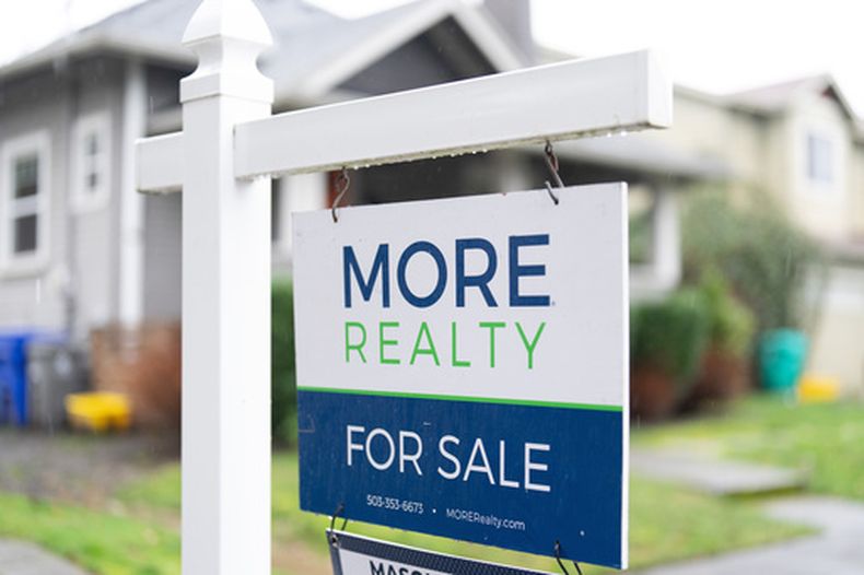 Una vivienda en venta en Portland, Oregon, el 6 de enero del 2026. (AP foto/Jenny Kane)