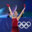 ARCHIVO - Foto del 19 de febrero del 2026, Adeliia Petrosian que participa como atleta neutral, compite en el programa libre de patinaje en los Juegos Olímpicos de Invierno. (AP Foto/Natacha Pisarenko, Archivo)