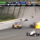 Pelos de punta: Espectacular accidente de IndyCar  termina sin víctimas mortale