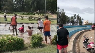 el tunel de 5ta avenida se convierte en una piscina tras el paso del huracan irma