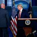 Donald Trump fue evacuado de una conferencia de prensa por un tiroteo en las inmediaciones de la Casa Blanca