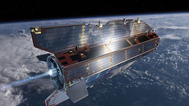 americateve | Imagen del sat&eacute;lite GOCE proporcionada por la Agencia Espacial Europea (ESA) que se qued&oacute; sin combustible y cay&oacute; a tierra el domingo por la noche sin da&ntilde;os reportados. (Foto AP/Agencia Espacial Europea ESA)