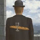 Esta foto publicada por la casa de subastas Christies el sábado 3 de febrero de 2024, muestra Lami intime (El amigo íntimo) del pintor surrealista René Magritte. (Christies via AP)