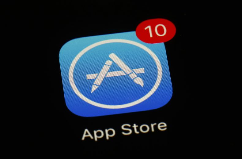 El ícono de la App Store de Apple se muestra en un iPad en Baltimore, 19 de marzo de 2018. (Foto AP/Patrick Semansky, Archivo)
