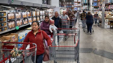 Foto tomada en una tienda Costco en el vecindario de Van Nuys en Los Ángeles, el 19 de febrero del 2025. (AP foto/Richard Vogel)