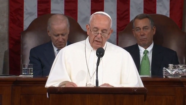 asi fue la visita del papa al congreso de los estados unidos de america