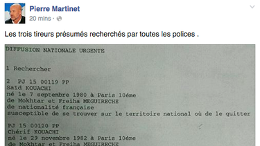 identificaron a los tres presuntos terroristas que atacaron la revista charlie hebdo