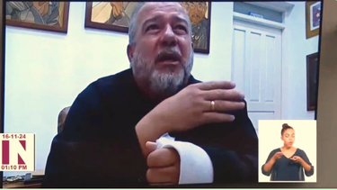 primer ministro manuel marrero sufre accidente y le inmovilizan con yeso el brazo izquierdo