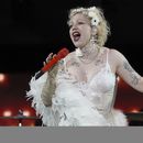 ARCHIVO - La cantante chilena Mon Laferte durante su presentación en la 25ª edición del festival de música Vive Latino en la Ciudad de México, el domingo 16 de marzo de 2025. (Foto AP/Aurea Del Rosario, archivo)