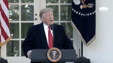 Trump anuncia acuerdo  para reabrir el gobierno