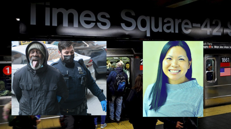 Afroamericano empuja causándole la muerte a mujer asiática en estación de metro de Times Square