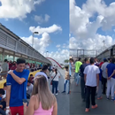 Protesta de migrantes venezolanos provoca cierre de puente internacional entre México y EE.UU.