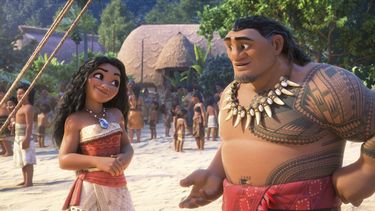 Una escena de la película “Moana 2”. Foto entregada por Disney. (Disney via AP)