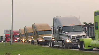 caravana de camiones partio rumbo a tallahassee para exigir mejorar en los pagos