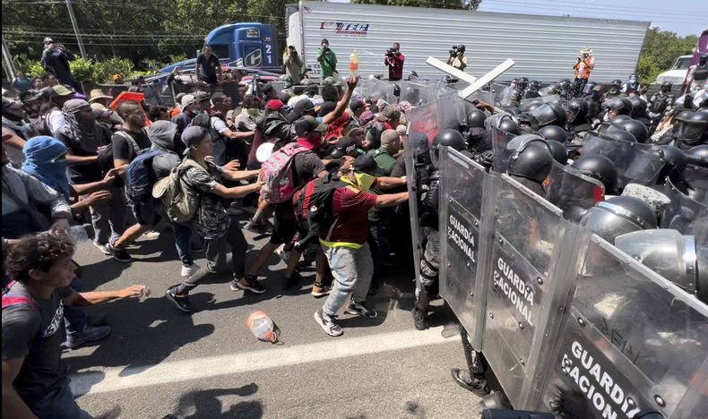 AMN-INM MÉXICO-MARCHA DE MIGRANTES