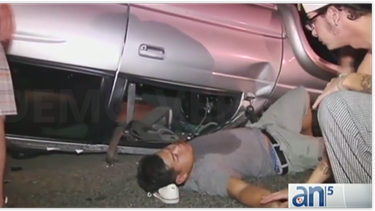 aparatoso accidente provoco la clausura temporal de la carretera 826