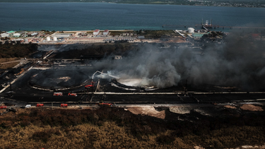 el incendio en la zona industrial en cuba deja una imagen desoladora