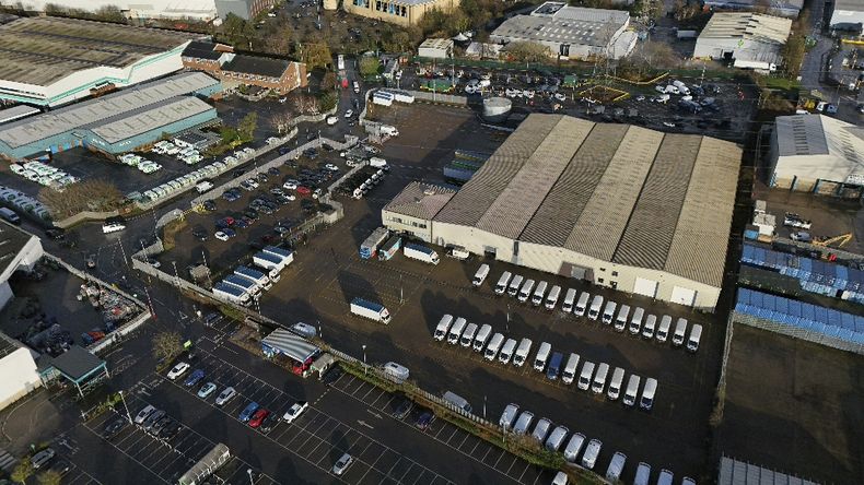 Vista general del lugar donde ocurrieron apuñalamientos cerca de Marlowe Way en Croydon, sur de Londres, Inglaterra, el 23 de enero del 2025. (Jamie Lashmar/PA Wire/PA via AP)