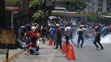 Protestan en Caracas por escasez de alimentos
