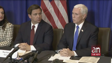 vicepresidente mike pence se reunio en palm beach con el gobernador ron desantis