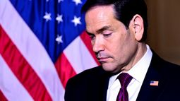 El secretario de Estado de Estados Unidos, Marco Rubio, en una conferencia de prensa en la embajada estadounidense en Roma, Italia, el viernes 8 de mayo de 2026. (Stefano Rellandini/Pool Foto vía AP) El secretario de Estado de Estados Unidos, Marco Rubio, en una conferencia de prensa en la embajada estadounidense en Roma, Italia, el viernes 8 de mayo de 2026. (Stefano Rellandini/Pool Foto vía AP)