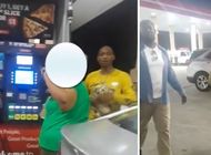 hombre ataca a una mujer afuera de una gasolinera en lauderdale lakes