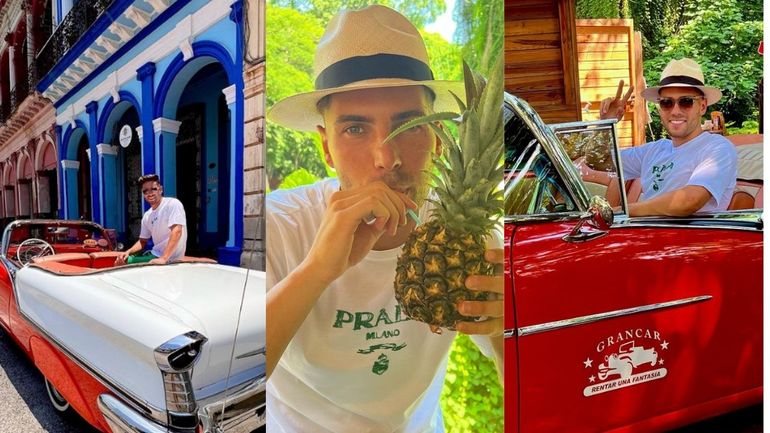 Las fotos del hijo de Zinedine Zidane en sus vacaciones en Cuba