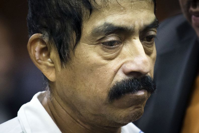 Conrado Ju&aacute;rez, (de 52 a&ntilde;os), acusado del asesinato de la ni&ntilde;a de 4 a&ntilde;os Anjelica Castillo, llamada "Baby Hope", en 1991, al presentarse en la corte en Nueva York el s&aacute;bado 12 de octubre de 2013. Ju&aacute;rez