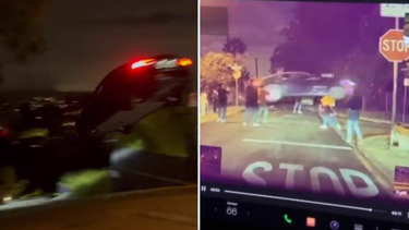 graban un tesla volando en los angeles: ofrecen recompensa para el que encuentre al conductor
