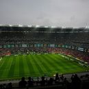 El público se congrega en el Estadiol Azteca de Ciudad de México, antes del partido de dieciseisavos de final de la Copa del Mundo entre la selección local y Ecuador, el martes 30 de junio de 2026 (AP Foto/Silvia Izquierdo)