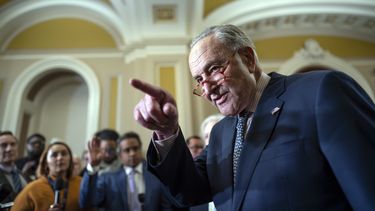 El líder de la mayoría demócrata en el Senado, Chuck Schumer, en el Capitolio en Washington, el 31 de octubre de2023. (Foto AP /J. Scott Applewhite)