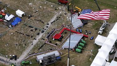 El sitio conocido como Butler Farm Show en Butler, Pensilvania, donde hubo un intento de asesinato contra el expresidente Donald Trump, el 15 de julio del 2024. (Foto AP/Gene J. Puskar)