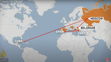 el largo y costoso viaje que estan tomando ahora los cubanos para llegar a algun pais de la union europea
