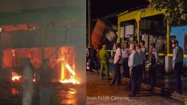 impresionantes imagenes de voraz incendio en banes que dejo a varias familias sin hogar