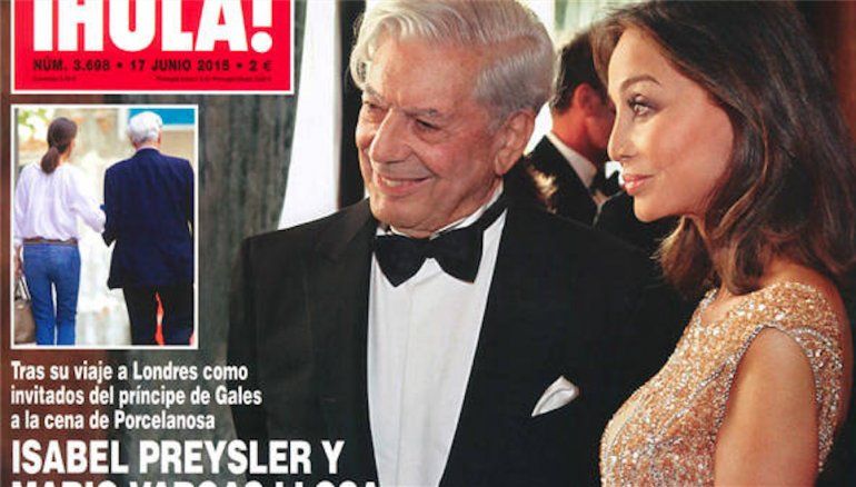 Difunden supuesto romance entre Mario Vargas Llosa y la ex esposa de Julio Iglesias