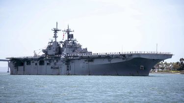 Trump dice que barco de guerra de EEUU destruyó dron iraní
