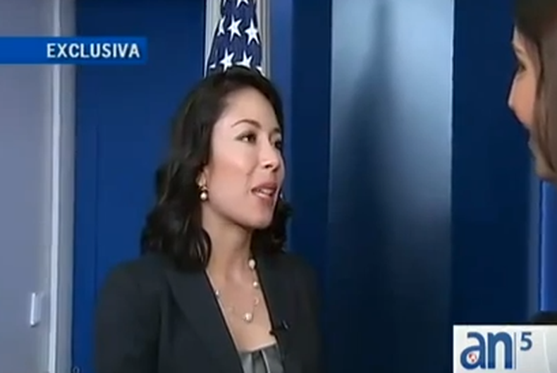 Katherine Vargas es la directora de prensa para medios hispanos de la casa blanca.