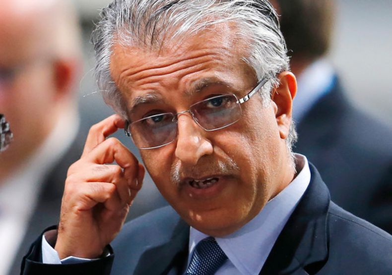 ARCHIVO - El jeque Salman bin Ibrahim al-Khalifa durante el Congreso extraordinario de la FIFA, el 26 de febrero de 2016, en Zúrich. (AP Foto/Michael Probst)