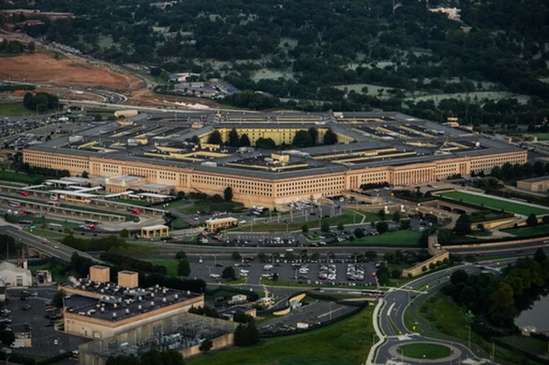 El Pentágono visto desde el aire, el martes 8 de septiembre de 2026, en Washington (AP Foto/Julia Demaree Nikhinson)