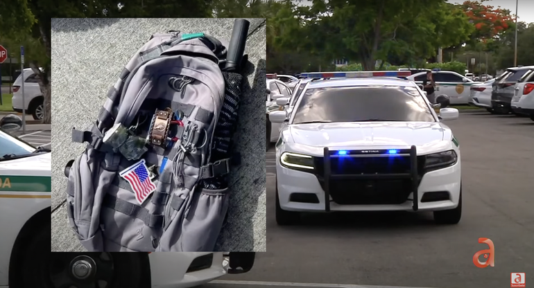 Miami: Persona llama al 911 cuando confunde una mochila militar con un paraguas con un rifle