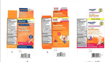 retiro a nivel nacional de ibuprofeno infantil vendido en walmart, cvs, family dollar