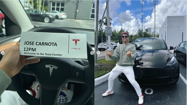 influencer cubano carnota celebra la compra de su tesla a solo un ano de llegar a eeuu