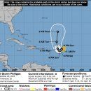 Tormenta Tropical Philippe se mueve lentamente al este de las Islas de Sotavento