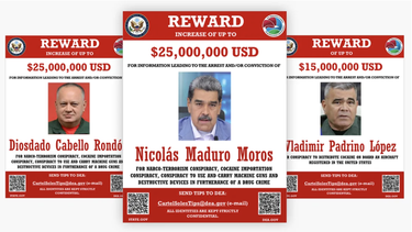 Estados Unidos incrementa la recompensa por Maduro y Cabello e incorpora a Padrino López