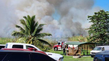 Recomiendan a personas con padecimientos respiratorios desalojar el área cercana a incendio forestal en Vega Baja