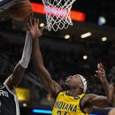 Spurs sobreviven a ofensiva final y vencen 137-134 a Pacers