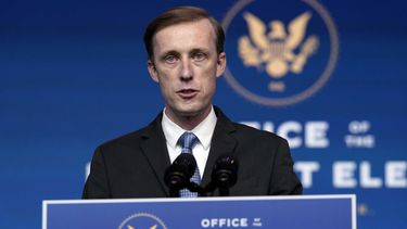 El asesor de Seguridad Nacional de EEUU, Jake Sullivan, durante una rueda de prensa en la Casa Blanca (Foto: EFE/Yuri Gripas/Pool)