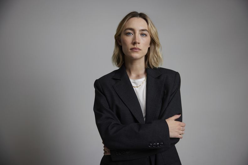 Saoirse Ronan posa para un retrato el viernes 27 de septiembre de 2024 en Nueva York. (Foto Matt Licari/Invision/AP)